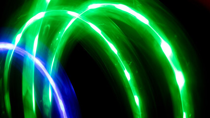 Lightpainting dunkel Hintergründe Grün Abstrakt Digital