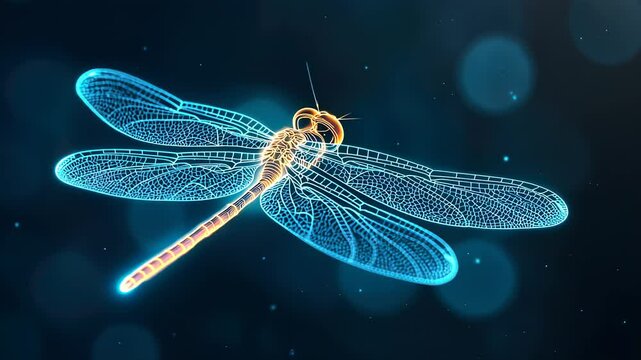 digital representation of a dragonfly