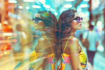 Lesbian Couple Enjoying a Shopping Day