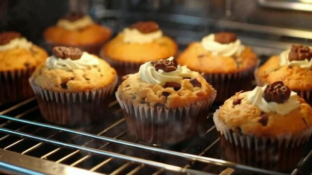 cupcake perfeito no forno