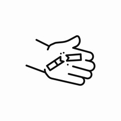 broken cigarette prohibited icon sign vector