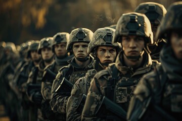 Fototapeta premium Military Soldiers