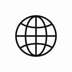 world globe icon sign vector