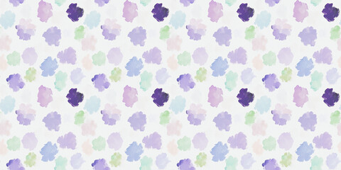 an abstract impressionism painting pattern of violets on a white background