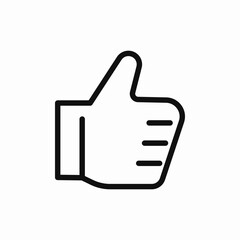 Fototapeta premium thumbs up like icon sign vector