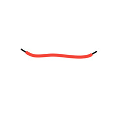 red shoelace vector element