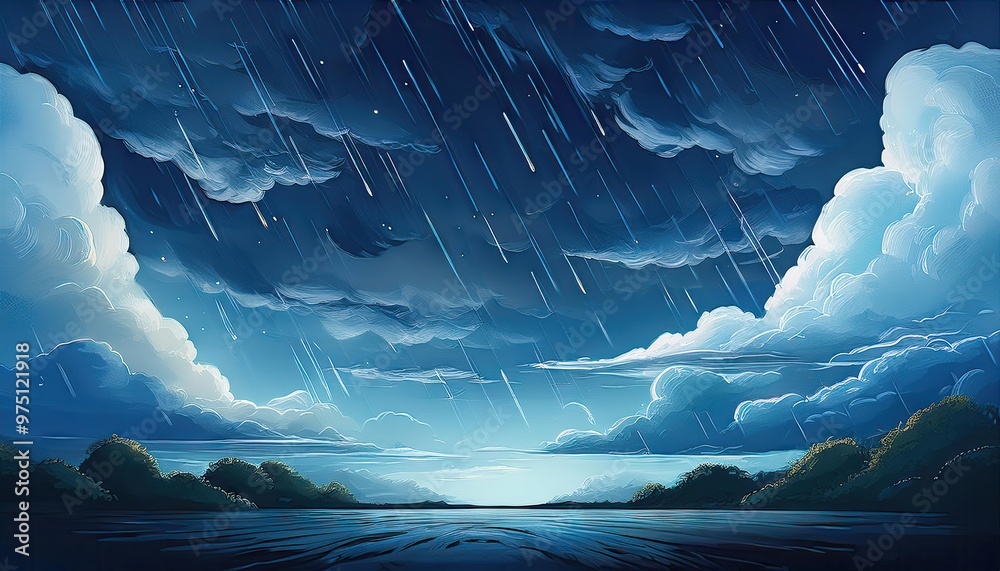 Canvas Prints dreamy clouds & rain