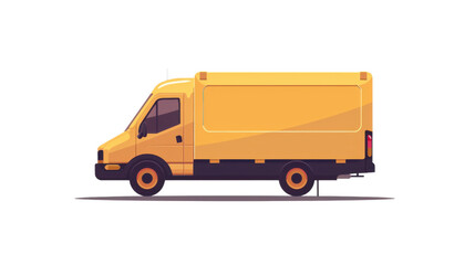 Shipping delivery truck icon on transparent background