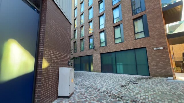 POV walking around Putney district in London, England