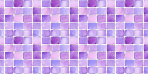 lavender mist and amethyst color tiles seamless pattern, clean surface texture, white background