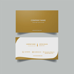 greeting or business color card, gold