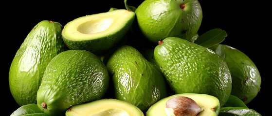 Fresh organic ripe avocado fruits. Fresh avocado fruits.