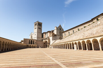 Religious Architecture of The Basilica of Saint Francis of Assisi (Basilica di San Francesco d’Assisi) in Umbria, Perugia Province, Italy. (Part I).
