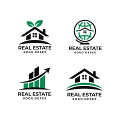 Obraz premium Modern Real Estate Logo Set