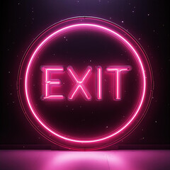 Obraz premium Neon sign that says 