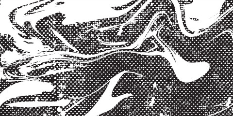 Urban black and white background scratched texture vector in Grunge style.