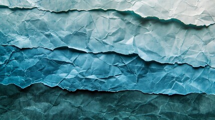 Obraz premium Abstract blue and white crumpled paper texture background.