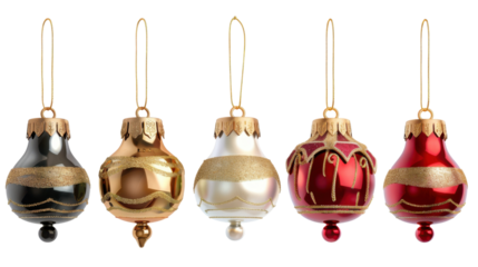Christmas jingle bells on transparent background