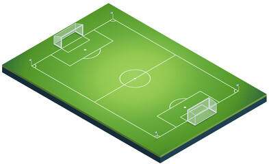 Soccer field vector illustration Football pitch