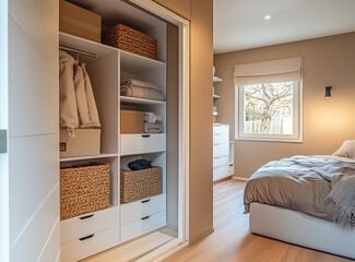 住宅イメージ　整理整頓されたクローゼット