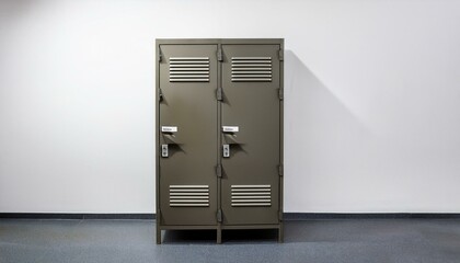 白い壁とロッカー