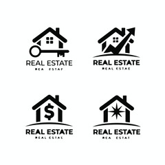 Modern Real Estate Logo Set