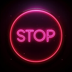 Obraz premium A neon sign that reads 