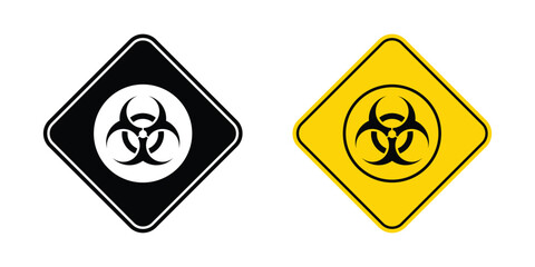 Vector Biohazard Signs Black And Yellow