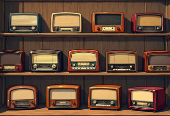 Nostalgic Vintage Radios: A Timeless Collection