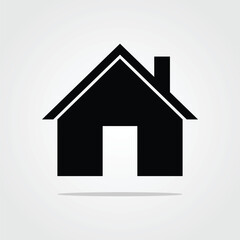 Vector Black House Icon Symbol