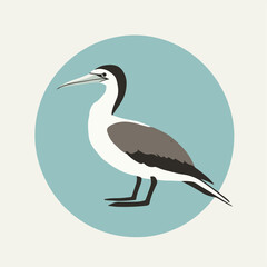 Obraz premium Stylized Vector Illustration of a Heron Bird