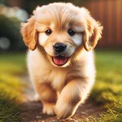 Golden Retriever im Garten