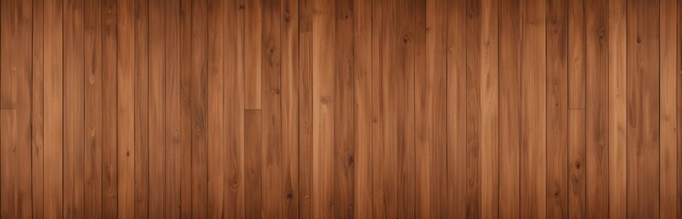 Fototapeta premium Wooden planks with a warm, brown tone and a slightly textured surface