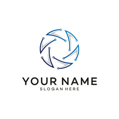 circle Lens designs template, Modern Lens Photography symbol, symbol icon