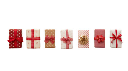 Fototapeta premium Christmas gifts on transparent background