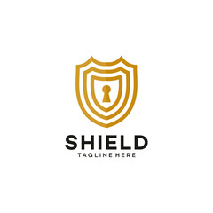 shield logo vector template illustration