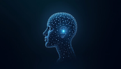 Artificial intelligence AI pictogram. Technology related to artificial intelligence.