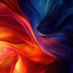 Fototapeta premium Vibrant Abstract Swirl of Red and Blue Colors