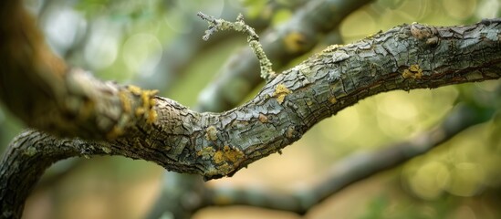 Naklejka premium Macro Shot Of A Tree Branch