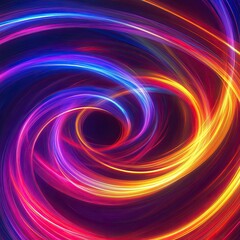 Vibrant Swirling Lights in Abstract Motion