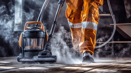 Construction cleaning service dust removal