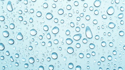Water Drops on Blue Background   Abstract Texture