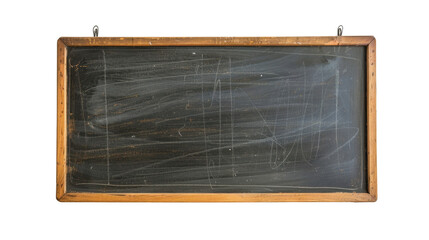 Obraz premium Black board, green board on transparent background