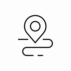 path location pin icon sign vector