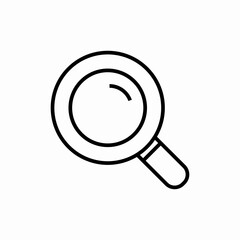 search lens icon sign vector