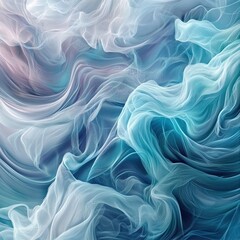 Fototapeta premium Ethereal Fluid Abstract Background with Soft Flowing Colors