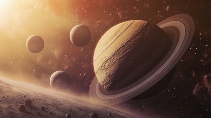 planetary arrangement and clear image