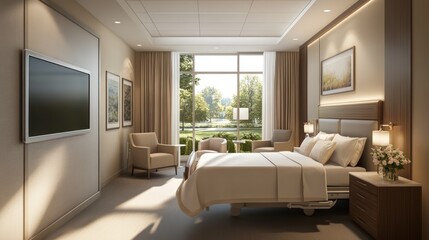 private room concept with large bed