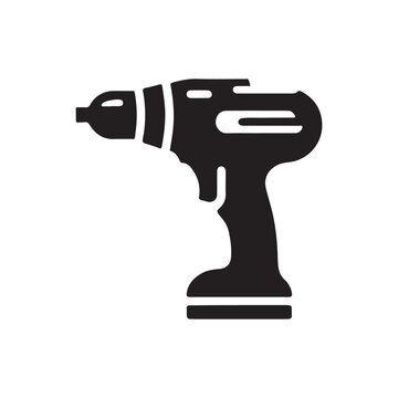 recommend clip art: Vector Illustration Featuring Silhouettes of Multiple Drill Types: Cordless Drill, Hammer Drill, and Standard Drill - Ideal for Creating Construction Graphics, Tool Design, and DIY Projects