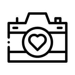 photo camera line icon